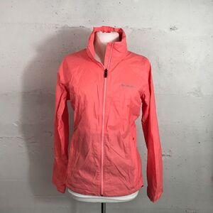 Columbia Salmon Coral Rain Shell Wind Breaker LRG